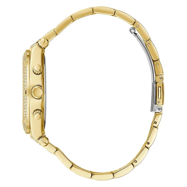 Guess Women’s Quartz Gold Stainless Steel Champagne Dial 38mm Watch GW0440L2