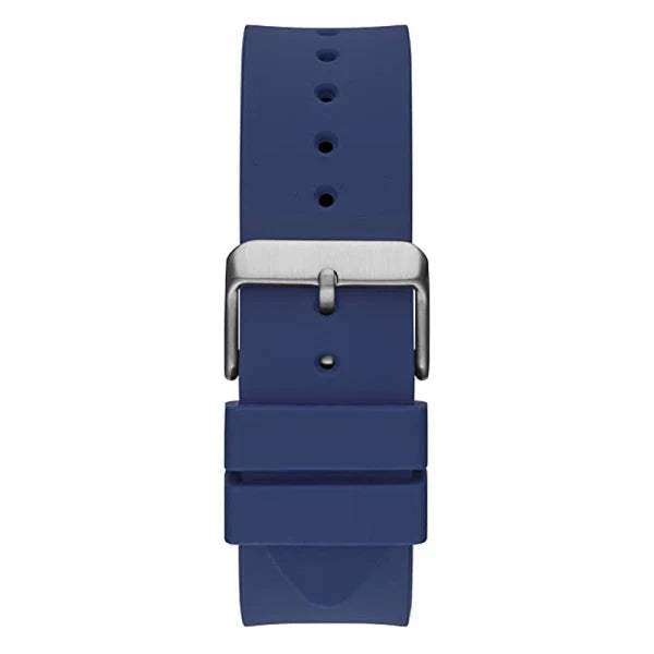 Guess Men’s Quartz Blue Silicone Strap Blue Dial 43mm Watch GW0203G7