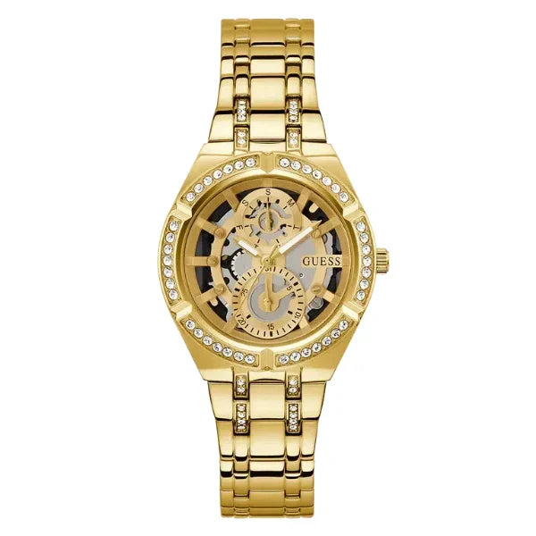 Guess Women’s Quartz Gold Stainless Steel Gold Dial 36mm Watch GW0604L2