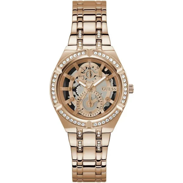 Guess Women’s Quartz Rose Gold Stainless Steel Rose Gold Dial 36mm Watch GW0604L3
