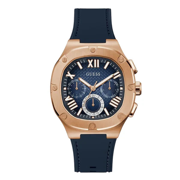 Guess Men’s Quartz Blue Silicone Strap Blue Dial 42mm Watch GW0571G2