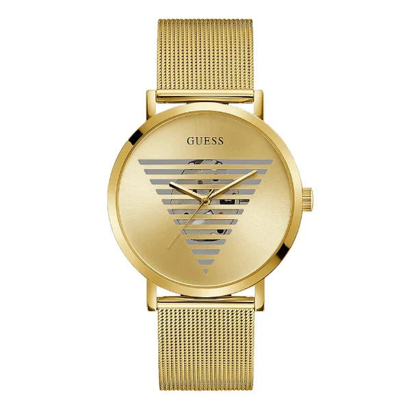 Guess Men’s Quartz Gold Stainless Steel Gold Dial 44mm Watch GW0502G1