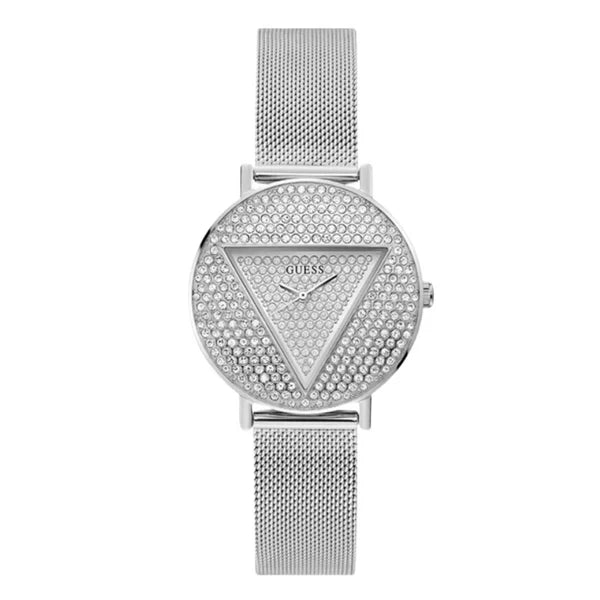 Guess Women’s Quartz Silver Stainless Steel Silver Dial 36mm Watch GW0477L1