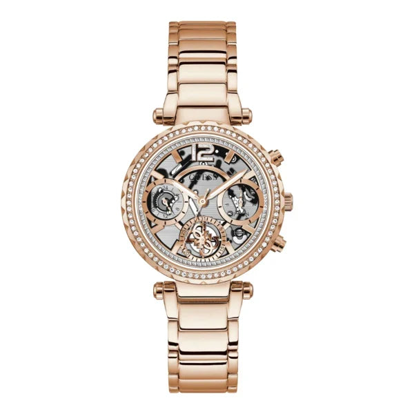 Guess Women’s Quartz Rose Gold Stainless Steel Rose Gold Dial 37mm Watch GW0403L3
