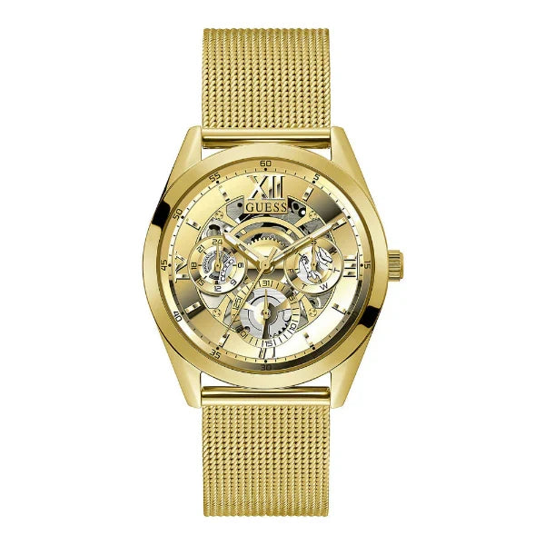 Guess Men’s Quartz Gold Stainless Steel Gold Dial 42mm Watch GW0368G2