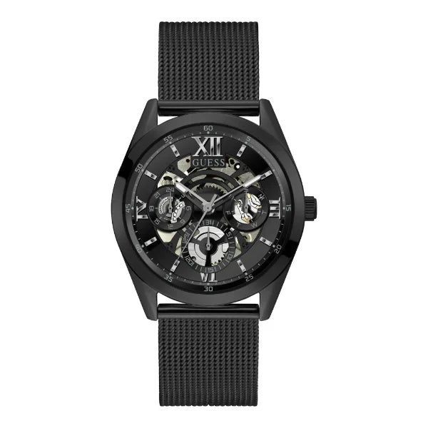 Guess Men’s Quartz Black Stainless Steel Black Dial 42mm Watch GW0368G3