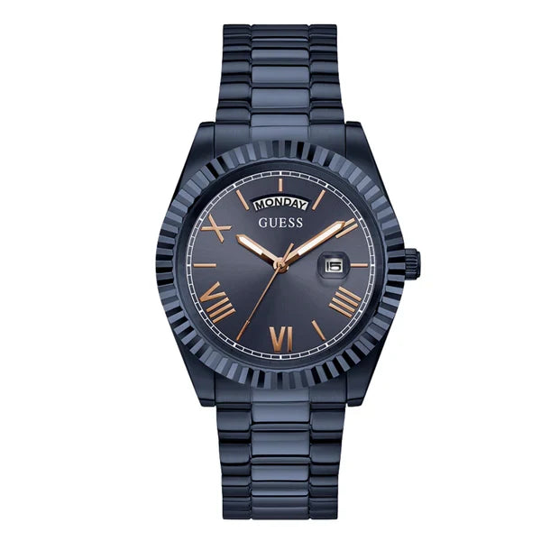 Guess Men’s Quartz Blue Stainless Steel Blue Dial 42mm Watch GW0265G9