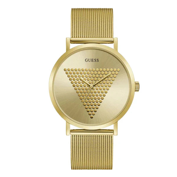 Guess Men’s Quartz Gold Stainless Steel Gold Dial 44mm Watch GW0049G1