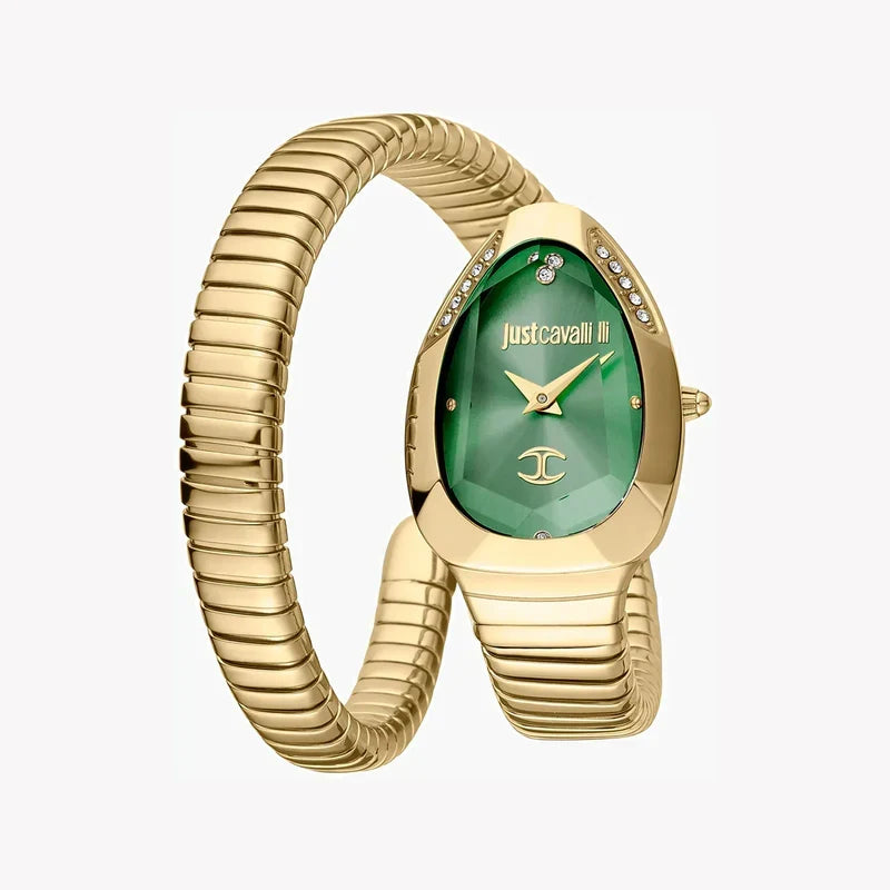 Just Cavalli Women's Gold Stainless Steel Watch, Gold Case And Band | Jc1l208m0045