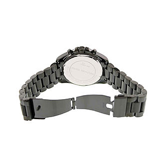 Michael Kors Unisex Chronograph Quartz Stainless Steel Black Dial 42mm Watch MK5550