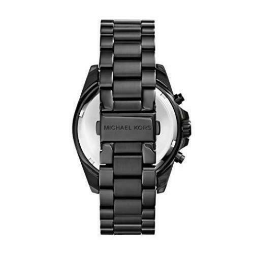 Michael Kors Unisex Chronograph Quartz Stainless Steel Black Dial 42mm Watch MK5550