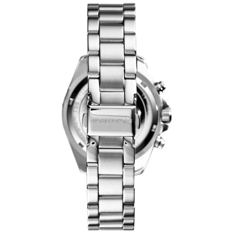 Michael Kors Women’s Chronograph Quartz Stainless Steel Silver Dial 34mm Watch MK6174