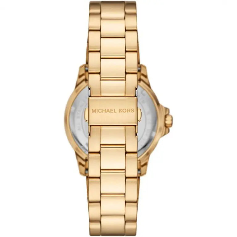 Michael Kors Men’s Quartz Gold Stainless Steel Black Dial 40mm Watch MK9078