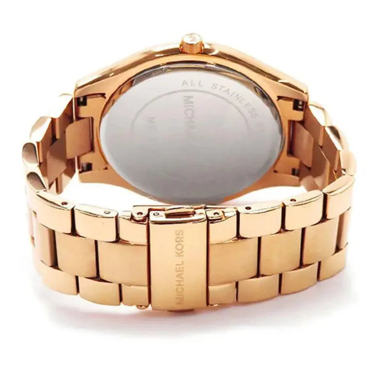Michael Kors Women’s Quartz Rose Gold Stainless Steel Rose Gold Dial 42mm Watch MK3336