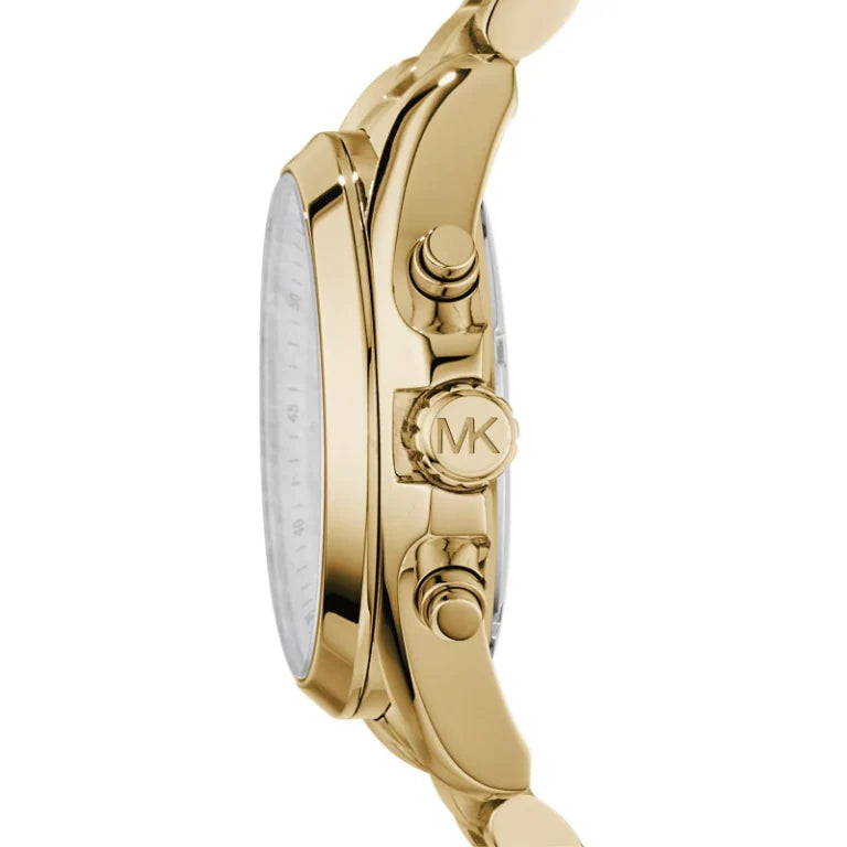 Michael Kors Unisex Chronograph Quartz Stainless Steel Champagne Dial 40mm Watch MK5605
