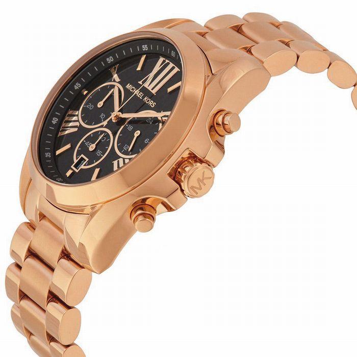 Michael Kors Women’s Chronograph Quartz Stainless Steel Black Dial 43mm Watch MK5854