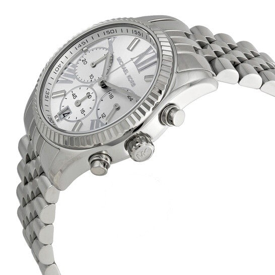Michael Kors Women’s Quartz Stainless Steel Silver Dial 38mm Watch MK5555
