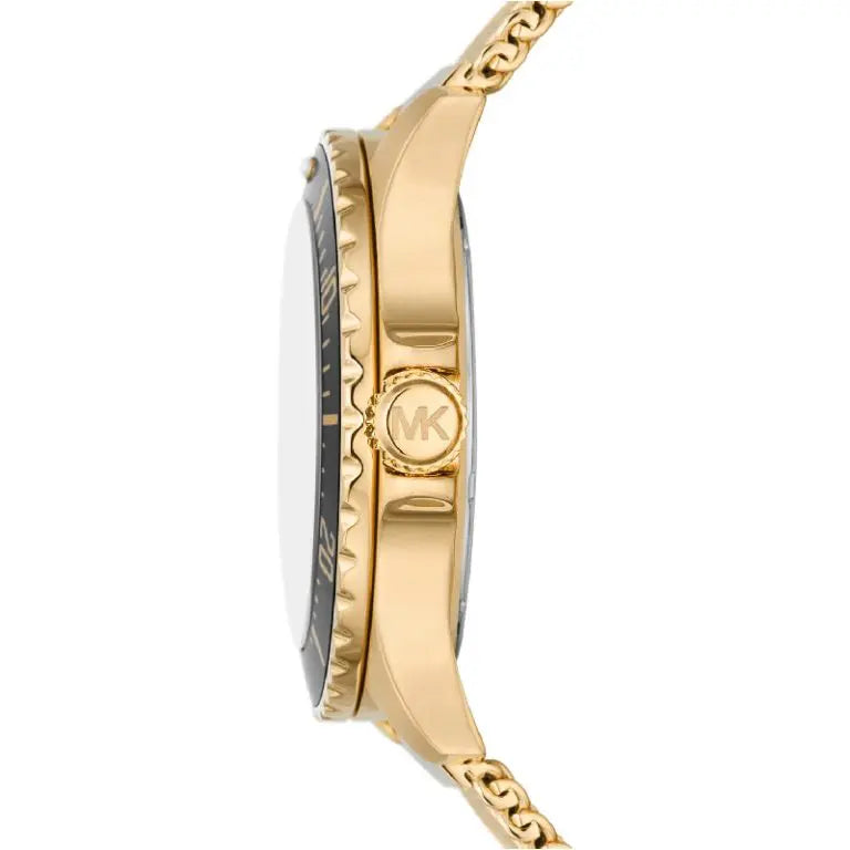 Michael Kors Men’s Quartz Gold Stainless Steel Gold Dial 43mm Watch MK9083