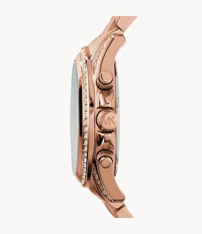 Michael Kors Women’s Quartz Stainless Steel Rose Gold Dial 39mm Watch MK5263