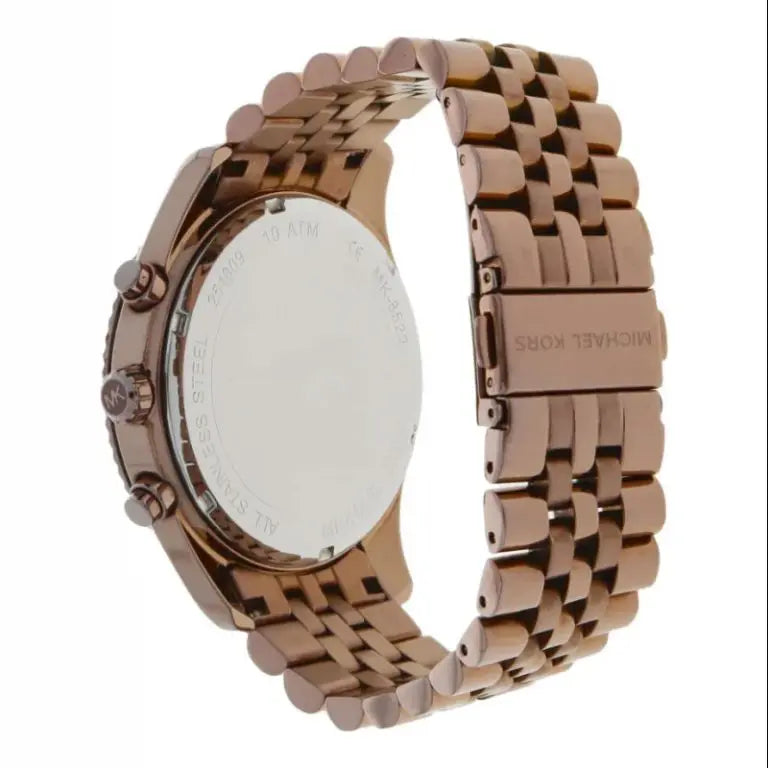 Michael Kors Men’s Quartz Brown Stainless Steel Brown Dial 44mm Watch MK8522