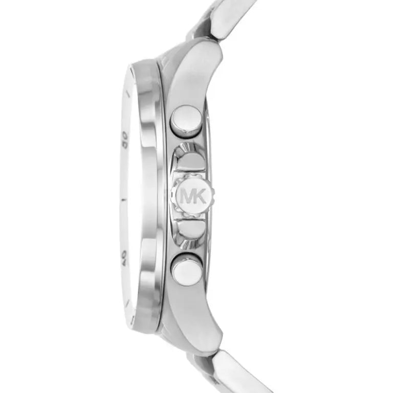 Michael Kors Men’s Quartz Silver Stainless Steel Green Dial 45mm Watch MK8984