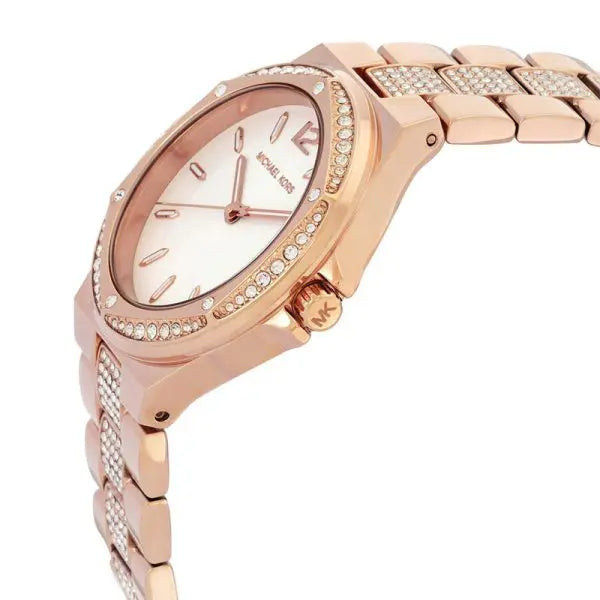 Michael Kors Women’s Quartz Rose Gold Stainless Steel White Dial 37mm Watch MK7362