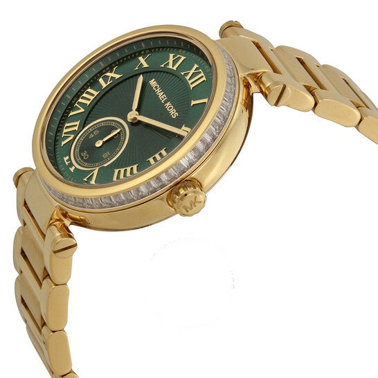 Michael Kors Women’s Quartz Stainless Steel Emerald Green Dial 42mm Watch MK6065