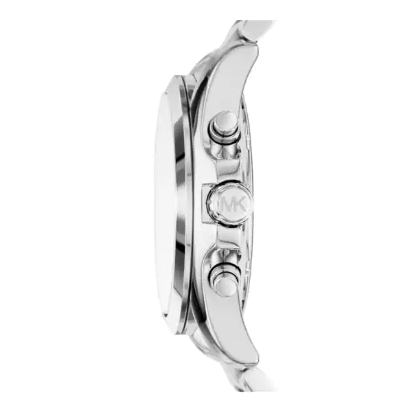 Michael Kors Unisex Quartz Stainless Steel Silver, Crystal Pave Dial 43mm Watch MK6320