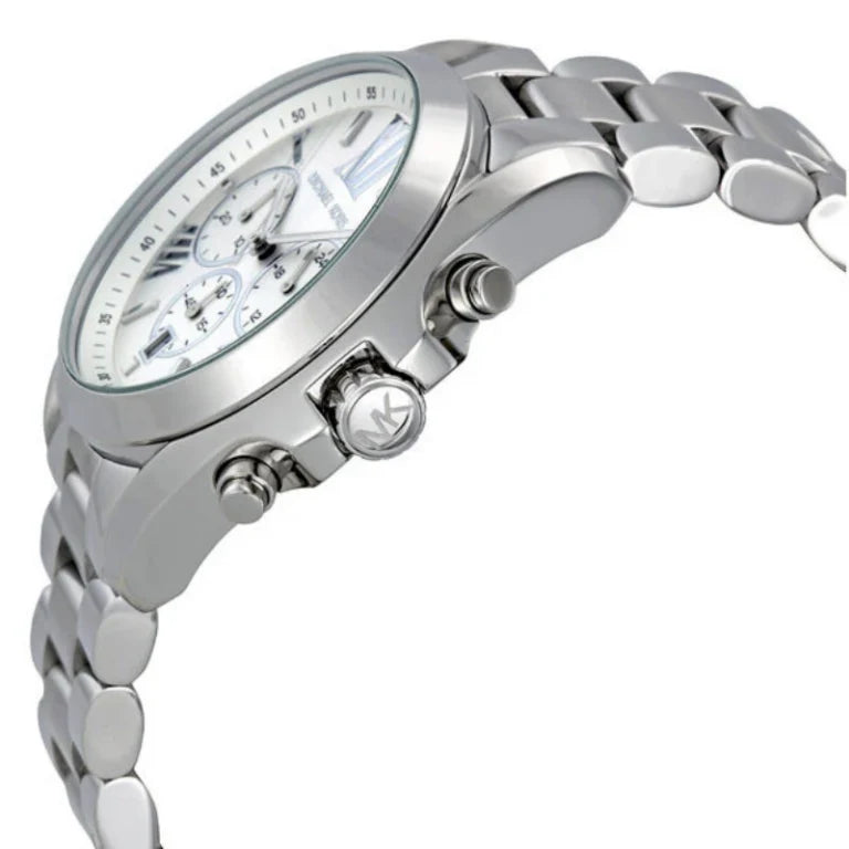Michael Kors Men’s Chronograph Quartz Stainless Steel Silver Dial 42mm Watch MK5535