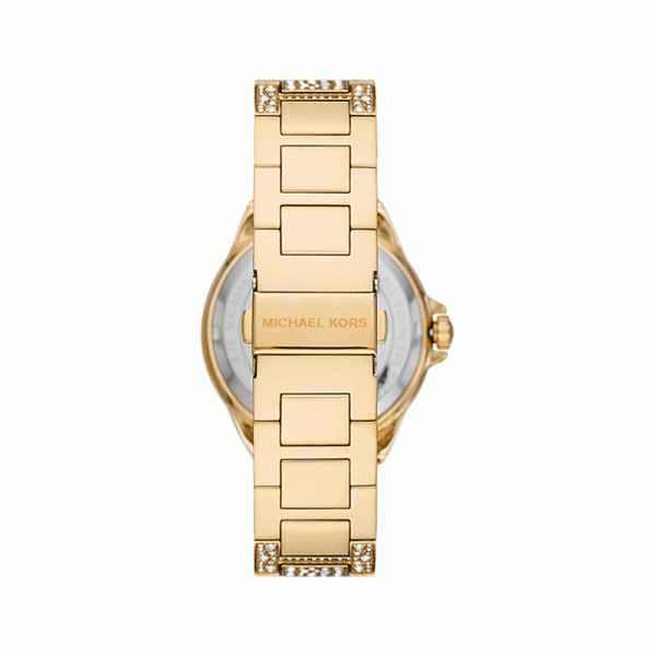 Michael Kors Women’s Quartz Gold Pave Stainless Steel Gold Dial 42mm Watch MK6958