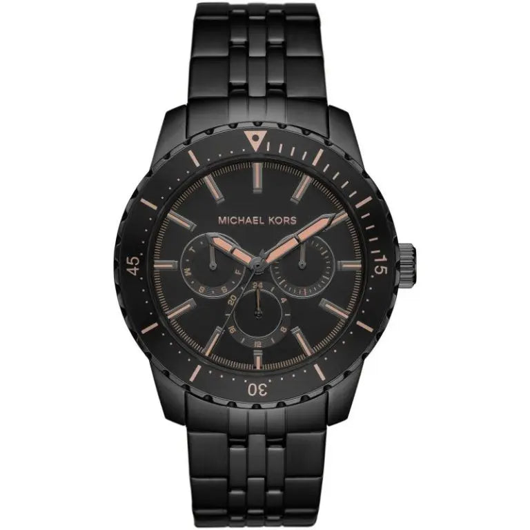 Michael Kors Men’s Chronograph Quartz Stainless Steel Black Dial 44mm Watch MK7157