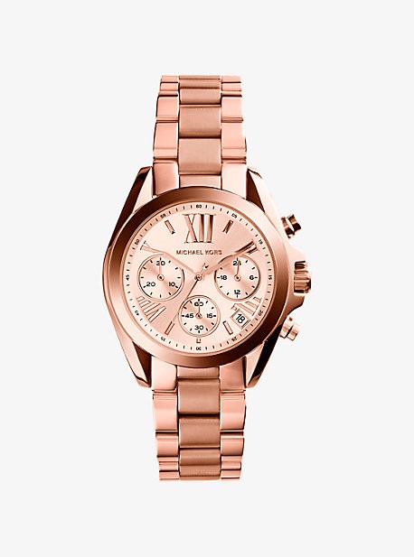 Michael Kors Women’s Chronograph Quartz Stainless Steel Rose Gold Dial 36mm Watch MK5799