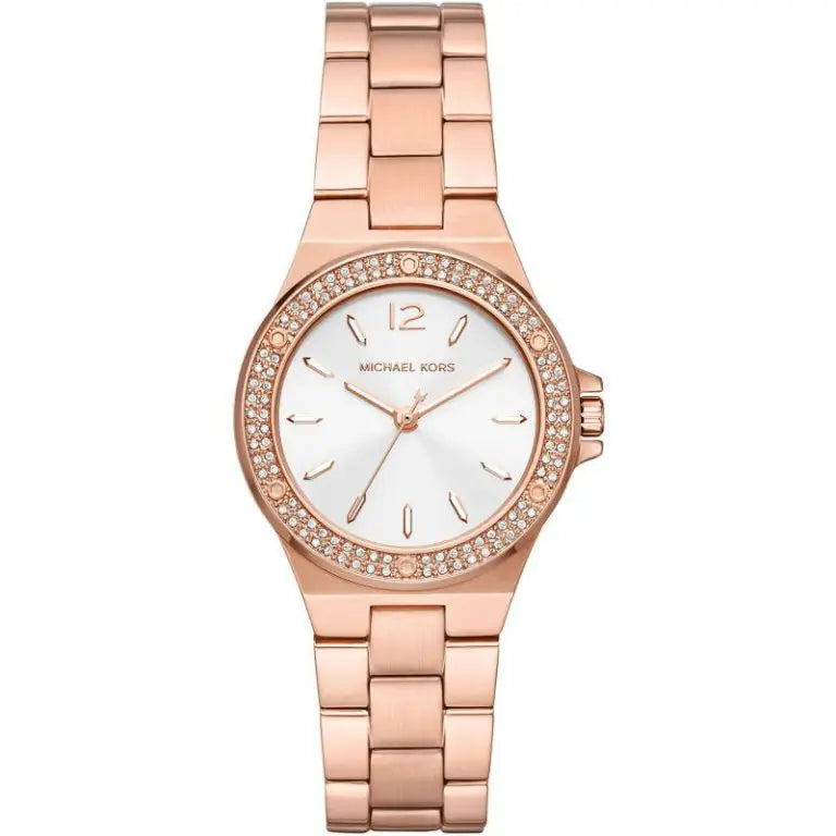 Michael Kors Women’s Quartz Rose Gold Stainless Steel Silver Dial 33mm Watch MK7279