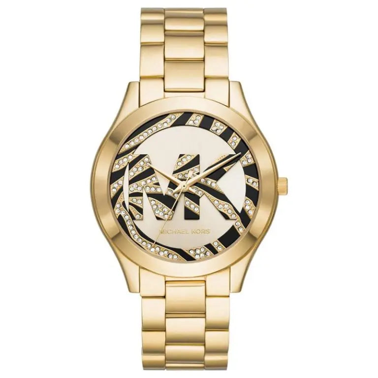 Michael Kors Women’s Quartz Gold Stainless Steel Gold Dial 42mm Watch MK4561