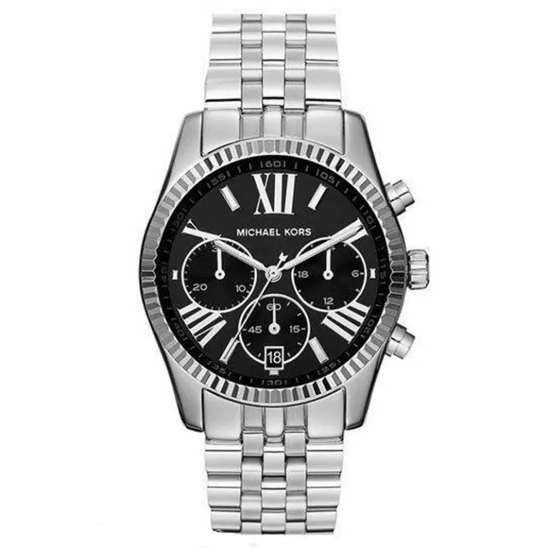 Michael Kors Women’s Quartz Stainless Steel Black Dial 38mm Watch MK5708