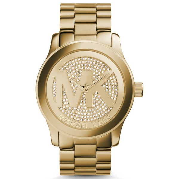 Michael Kors Women’s Quartz Stainless Steel Gold Dial 45mm Watch MK5706