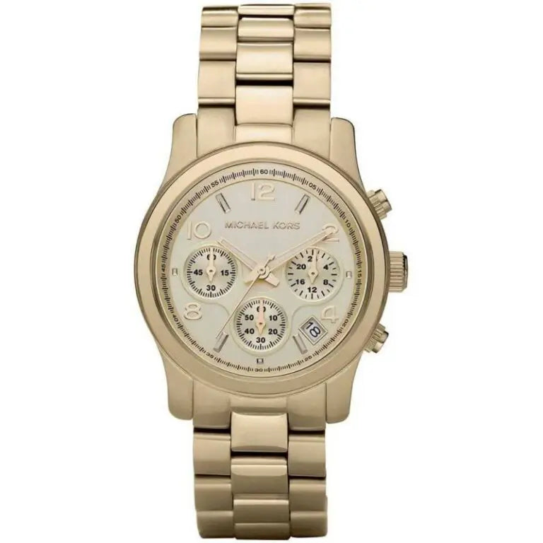 Michael Kors Women’s Analog Stainless Steel Gold Dial 38mm Watch MK5055