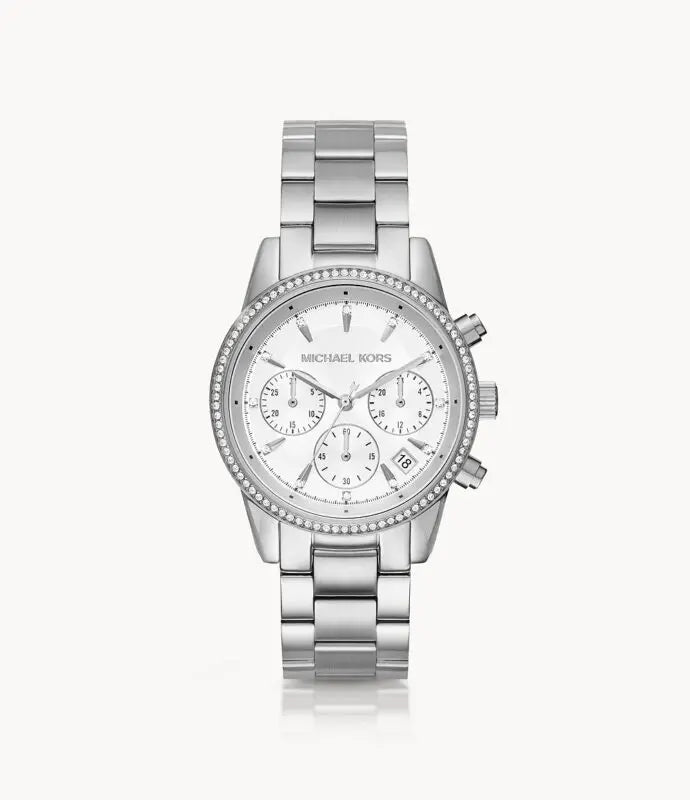 Michael Kors Women’s Quartz Stainless Steel White Dial 37mm Watch MK6428
