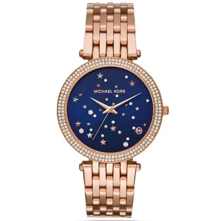 Michael Kors Women’s Quartz Stainless Steel Blue Dial 39mm Watch MK3728