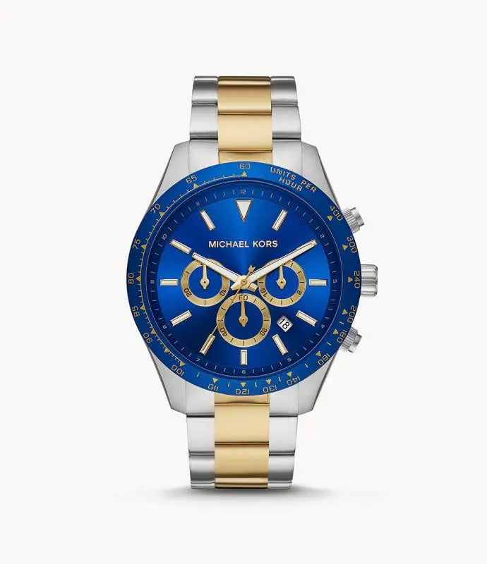 Michael Kors Men’s Quartz Stainless Steel Blue Dial 45mm Watch MK8825