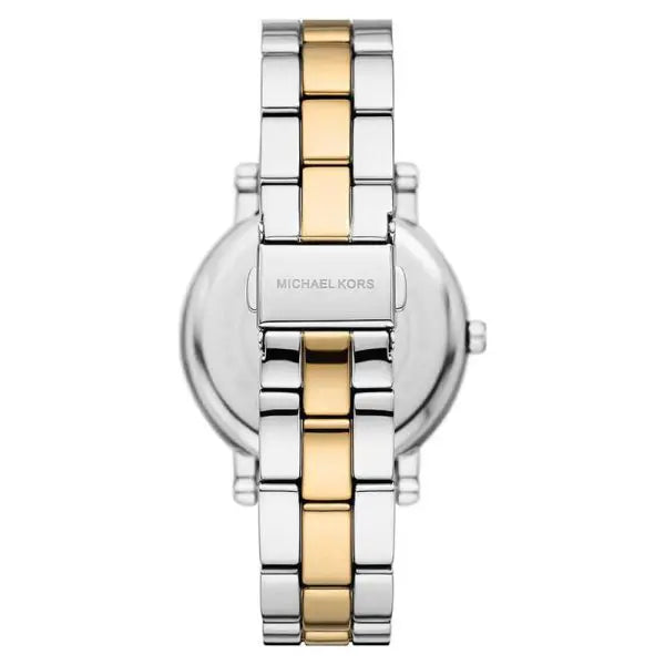 Michael Kors Women’s Quartz Two Tone Stainless Steel Silver Dial 38mm Watch MK7348