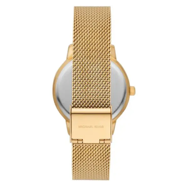 Michael Kors Women’s Quartz Gold Stainless Steel Gold Dial 36mm Watch MKO1011