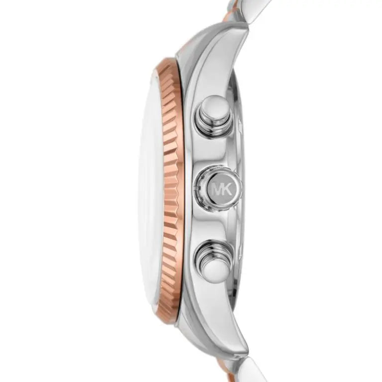 Michael Kors Women’s Quartz Two-tone Stainless Steel Rose Gold Mother Of pearl Dial 38mm Watch MK7219