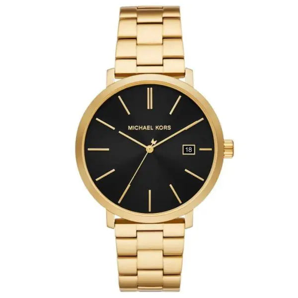 Michael Kors Men’s Quartz Gold Stainless Steel Black Dial 42mm Watch MK9136