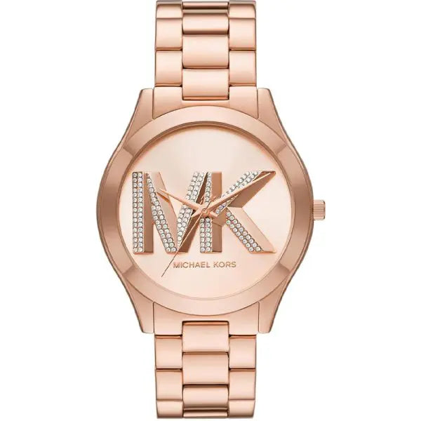 Michael Kors Women’s Quartz Rose Gold Stainless Steel Rose Gold Dial 42mm Watch MK4733