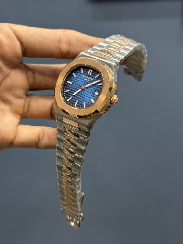 NEW COLLECTION ROSE TWO TONE WITH BLUE DIAL AUTOMATIC WATCH
