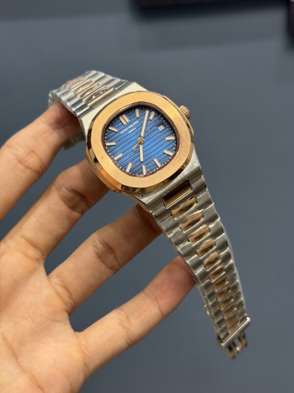 NEW COLLECTION ROSE TWO TONE WITH BLUE DIAL AUTOMATIC WATCH