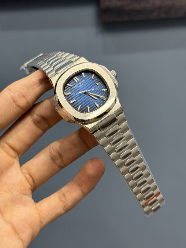 NEW COLLECTION SILVER WITH BLUE DIAL AUTOMATIC WATCH
