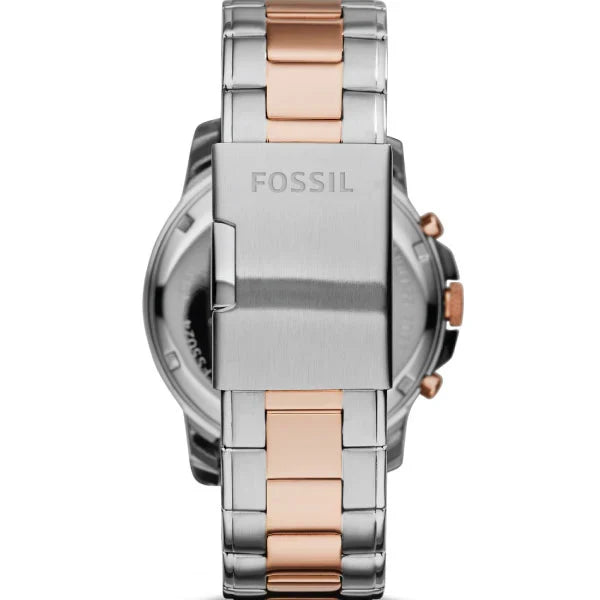 Fossil Men’s Chronograph Two-tone Stainless Steel Blue Dial 44mm Watch FS5024