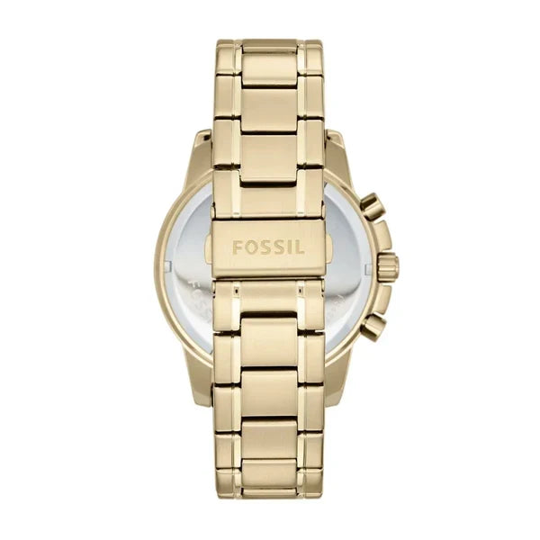Fossil Men’s Chronograph Quartz Gold Stainless Steel Champagne Dial 45mm Watch FS4867